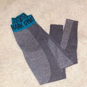 gymshark- flex leggings teal